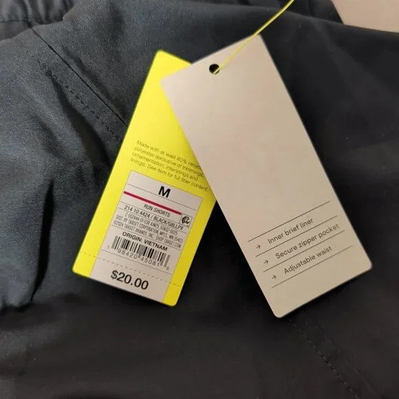 ⭐All in Motion Running Shorts Womens M Black Woven NWT 3 Inch Mid Rise Athletic⭐ - Picture 8 of 9